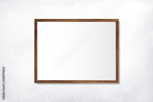 Simple blank frame on the wall