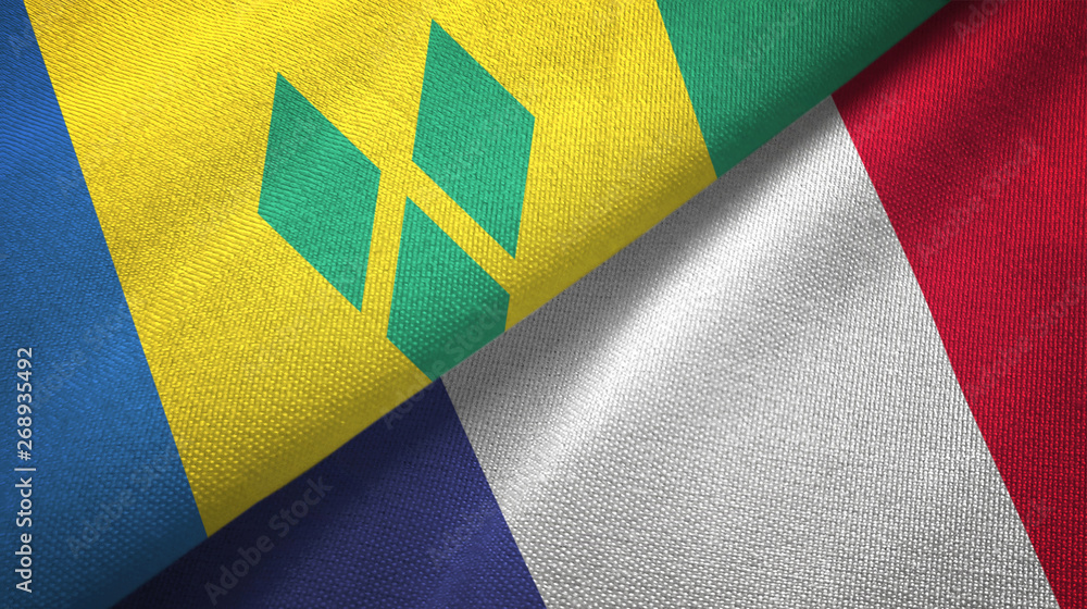 Saint Vincent and the Grenadines and France two flags