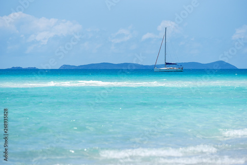 yacht in the sea