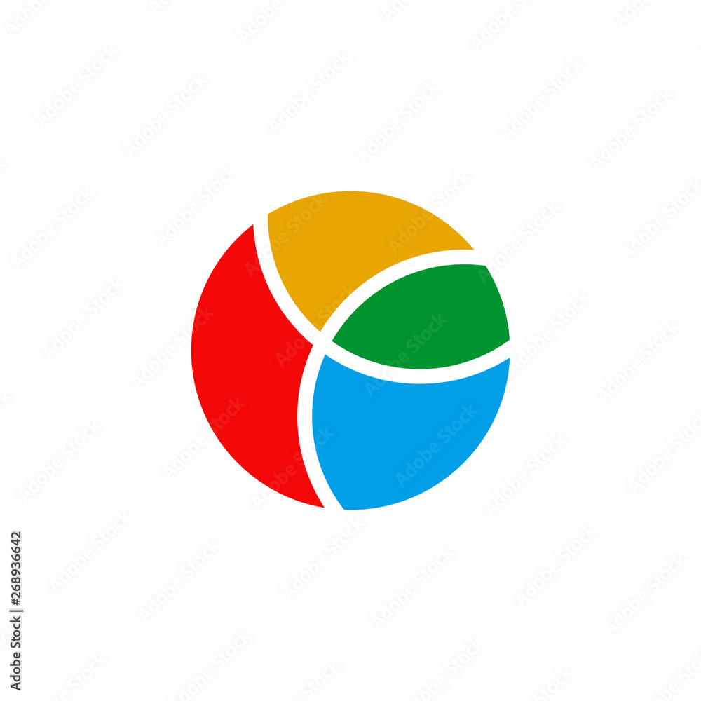 Rainbow logo icon design template Rainbow logo icon design template