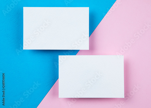 Blank business cards