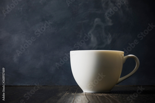 コーヒー Coffee cup on dark background