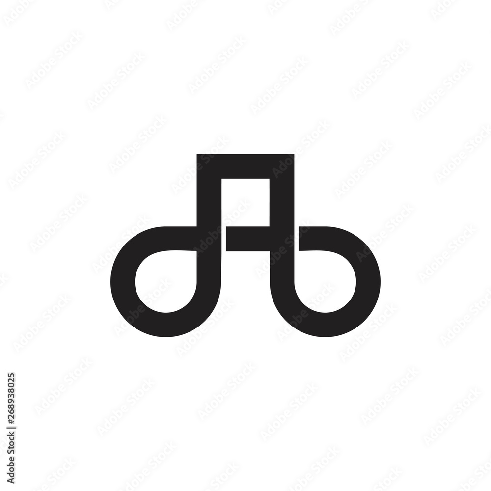 letter db overlapping line simple logo vector letter db overlapping line simple logo vector