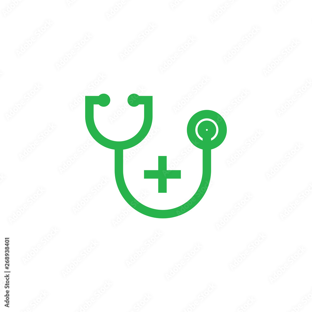 stethoscope plus medical symbol decoration vector stethoscope plus medical symbol decoration vector