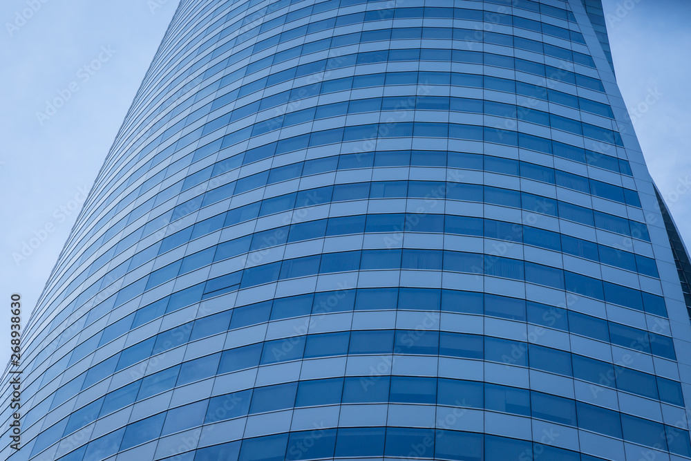 Glass windows of modern office building Glass windows of modern office building