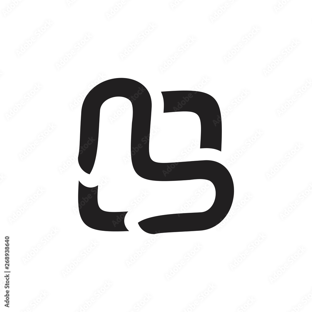 letter l doodle design logo vector letter l doodle design logo vector