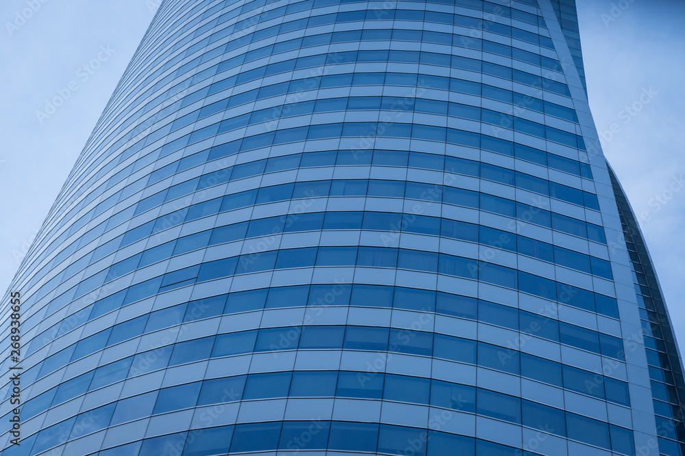 Glass windows of modern office building Glass windows of modern office building