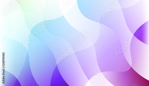 Abstract Geometric Wave Shape with Gradient Soft Colorful Background. For Your Design Wallpaper, Presentation, Banner, Flyer, Cover Page, Landing Page. Vector Illustration.