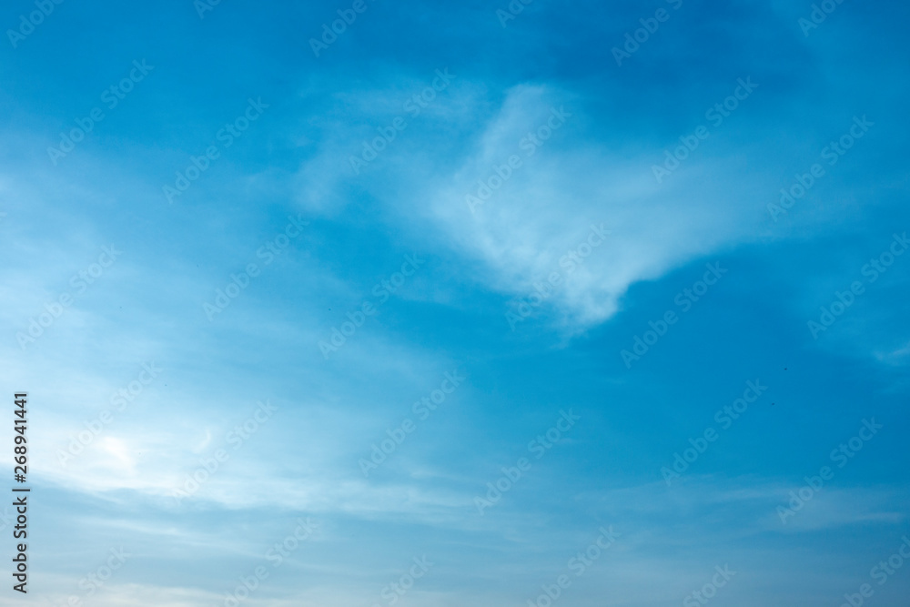 Beautiful blue sky day light background abstract style.