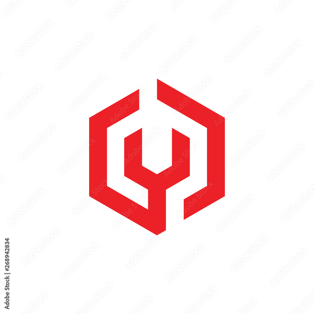 wrench hexagon box shape logo vector wrench hexagon box shape logo vector