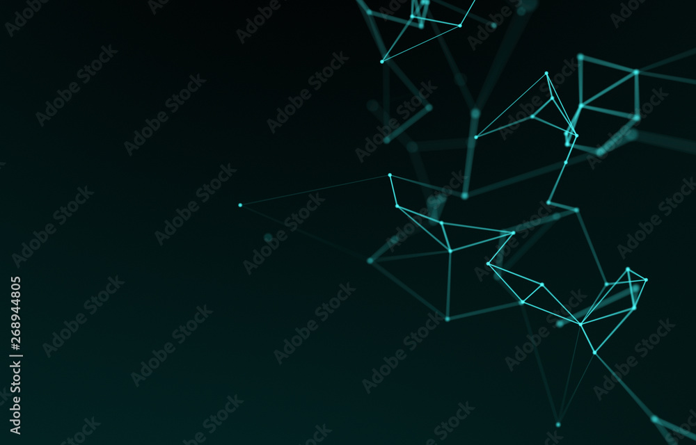 Abstract polygonal space low poly dark background with connecting dots and lines. Connection structure. Science. Futuristic polygonal background. Triangular. Wallpaper. Business Abstract polygonal space low poly dark background with connecting dots and lines. Connection structure. Science. Futuristic polygonal background. Triangular. Wallpaper. Business