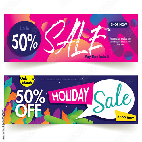 Wallpaper Mural set of colorful sale labels Torontodigital.ca