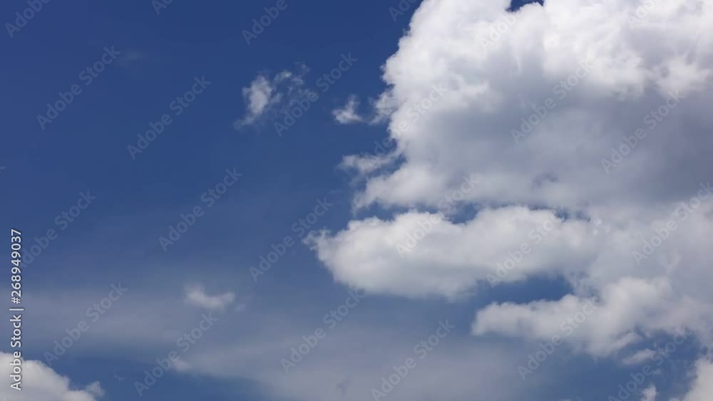 Dissipating cloudscape time lapse with bright white cloud formations moving left to right and deep blue skies. Static camera shot in hd. Dissipating cloudscape time lapse with bright white cloud formations moving left to right and deep blue skies. Static camera shot in hd.