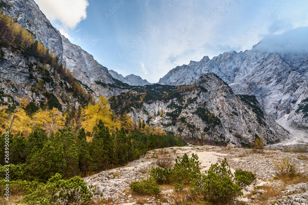 View of Mount Skuta in northern Slovenia