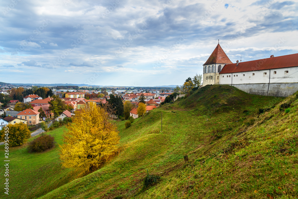View of Ptuj Castle or Ptujski grad. Slovenia