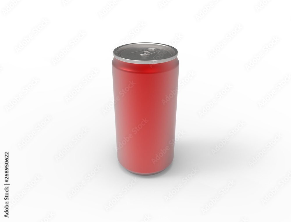 3D illustration of a soda can isolated on white background. 3D illustration of a soda can isolated on white background.