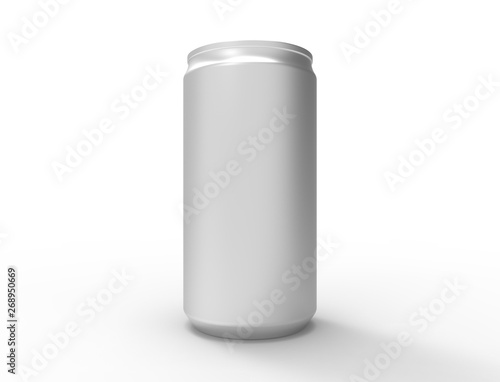 3D illustration of a soda can isolated on white background.