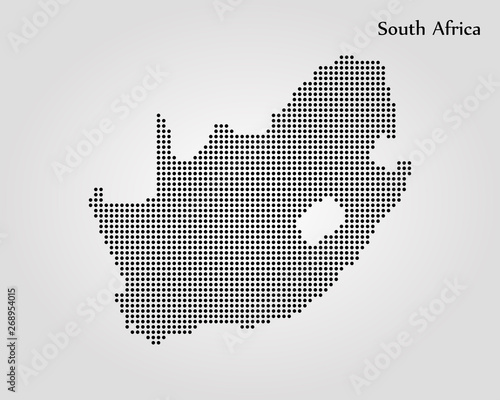 Map of South Africa. Vector illustration. World map