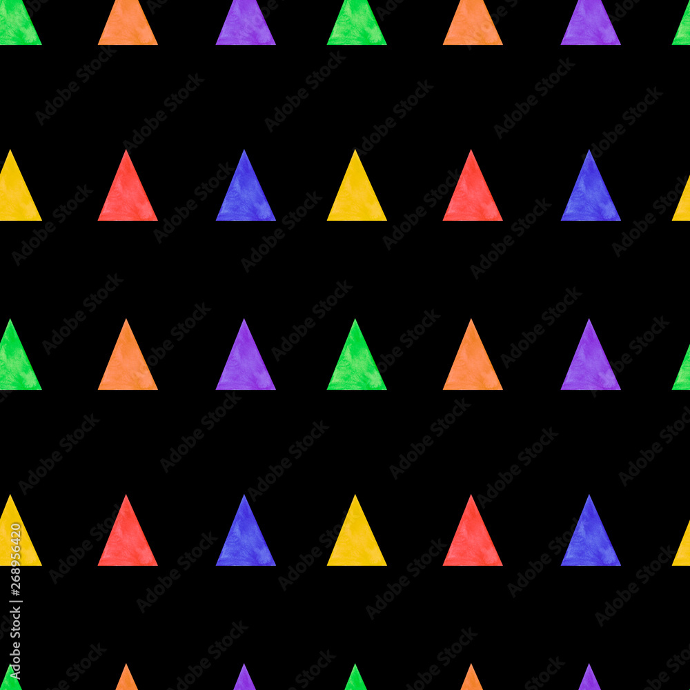 Seamless pattern triangles abstract pattern watercolor illustration backgrounds textures digital paper textiles wallpaper on the wall Seamless pattern triangles abstract pattern watercolor illustration backgrounds textures digital paper textiles wallpaper on the wall