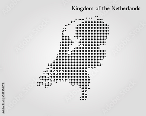 Map of Netherlands. Vector illustration. World map