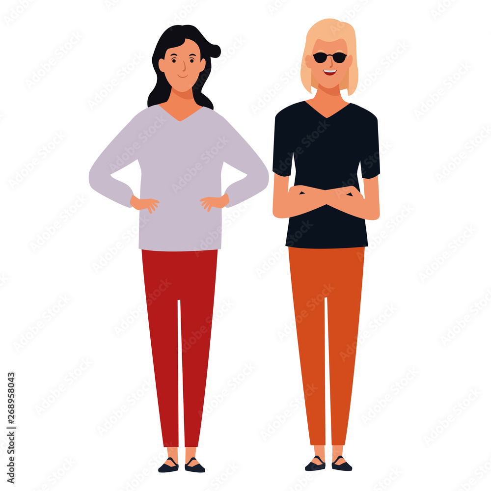 women avatar cartoon character