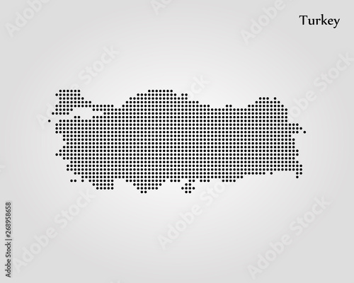 Map of Turkey. Vector illustration. World map