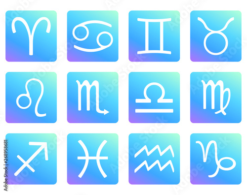 Vector Set of Zodiac Sign