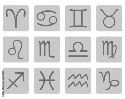 Vector Set of Zodiac Sign