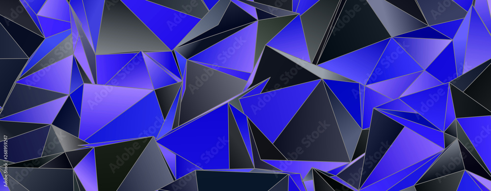 Obraz premium Abstract Low-Poly background. triangulated texture. Design 3d. Polygonal geometrical pattern. Triangular modern style