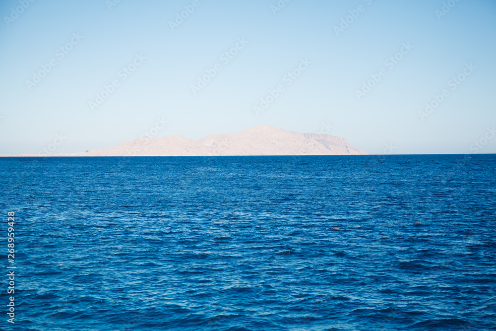 Red sea and island Tiran in Egypt.