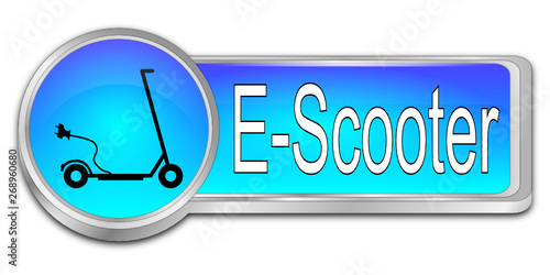 E-Scooter Button - 3D illustration