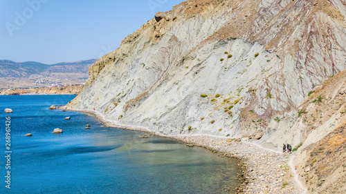 Mountain, sea, tourists