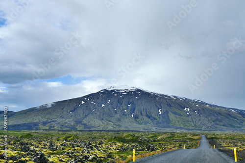 Snaefelljökull in the evening light seen from the southern side photo