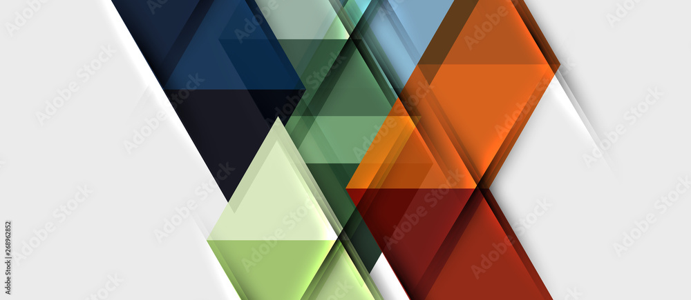 Triangle geometrical modern business presentation design template Triangle geometrical modern business presentation design template