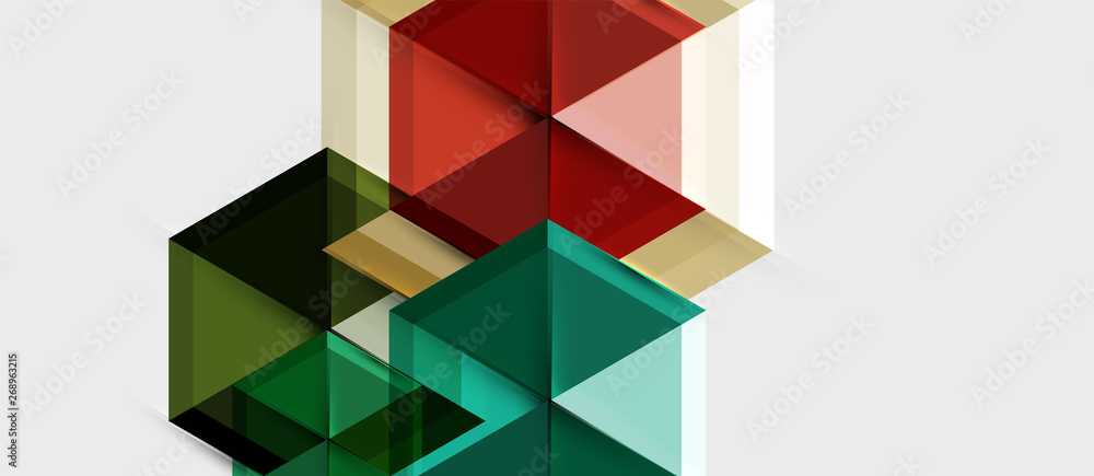 Bright color hexagon geometrical composition background, business presentation template Bright color hexagon geometrical composition background, business presentation template