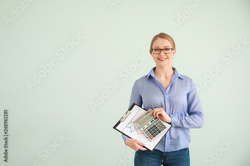 Portrait of female accounta...