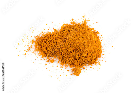 Mixture of Indian Spices and Herbs Powders Texture