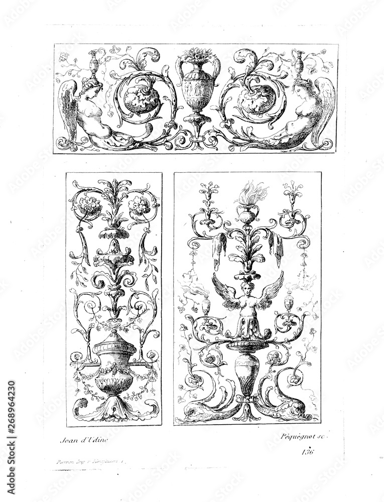 Fototapeta premium Ornament and decorative element