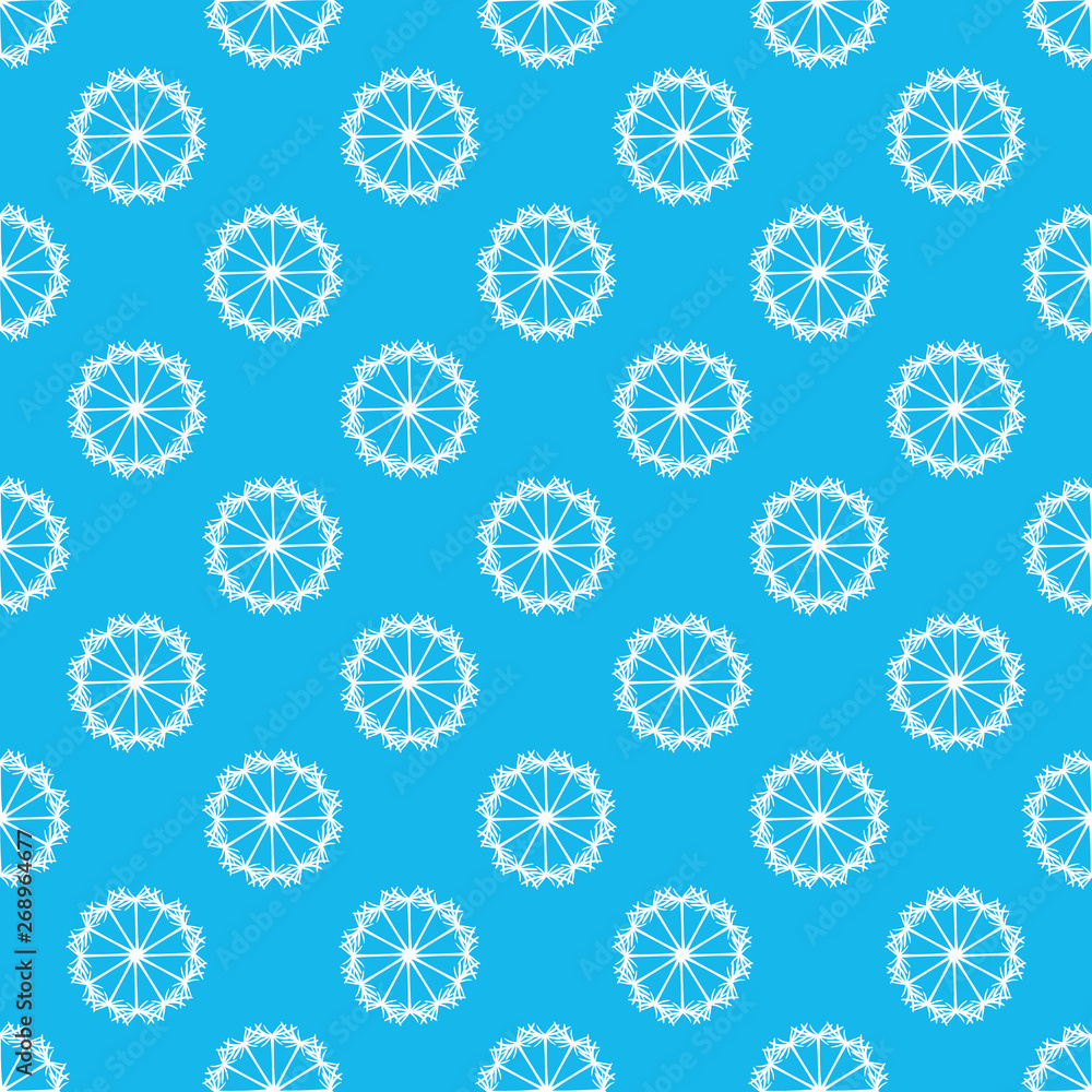 Abstract geometric dandelion pattern background.