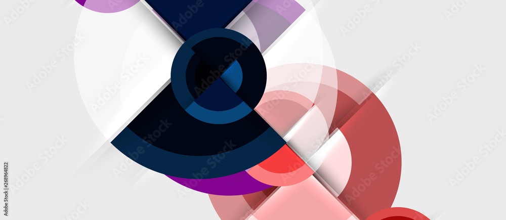 Geometric design abstract background - circles