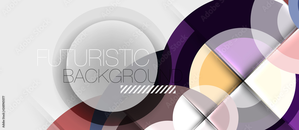 Geometric design abstract background - circles Geometric design abstract background - circles