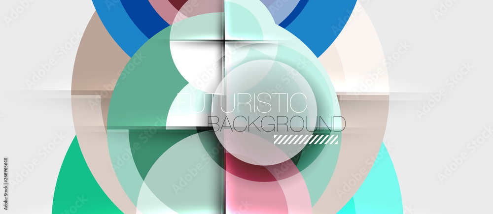 Geometric design abstract background - circles