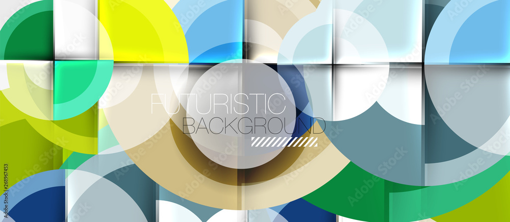 Geometric design abstract background - circles Geometric design abstract background - circles