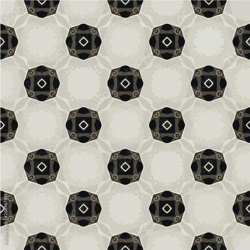Abstract geometric seamless pattern handmade ethnic and tribal motifs. Bohemian ethnic tile printing