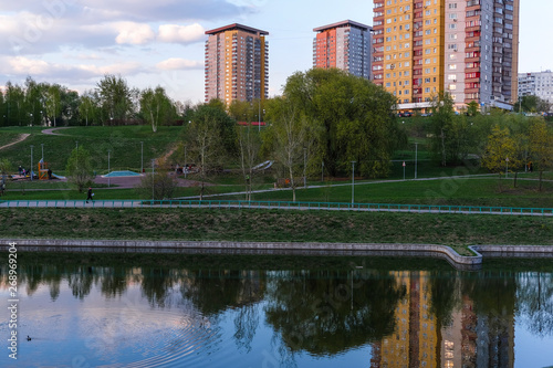 Wallpaper Mural image of high-rise residential buildings on the river bank Torontodigital.ca