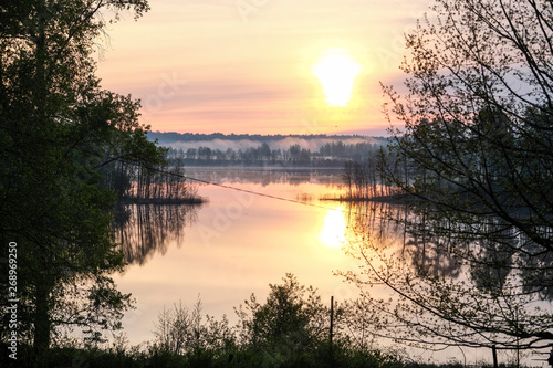 Wallpaper Mural Landscape with the image of lake Seliger in Russia Torontodigital.ca