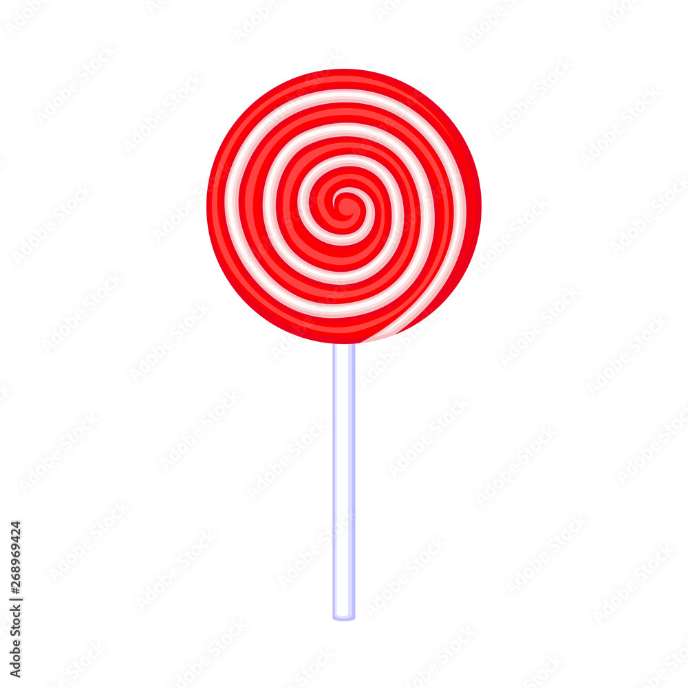 Colorful cartoon spiral lollipop Colorful cartoon spiral lollipop