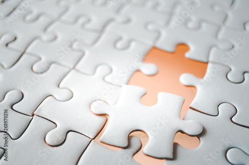 blank space of last piece jigsaw, missing piece concept