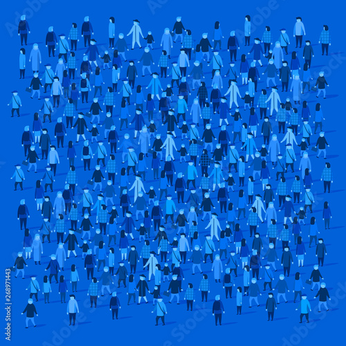 Large group of people on white background. People communication concept.