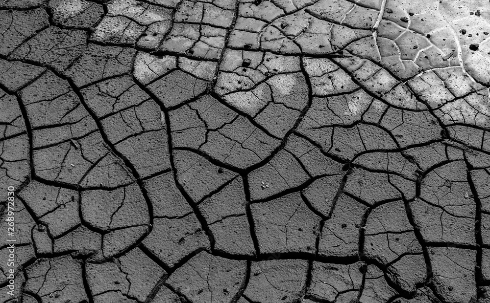 texture of dried clay surface with deep cracks texture of dried clay surface with deep cracks